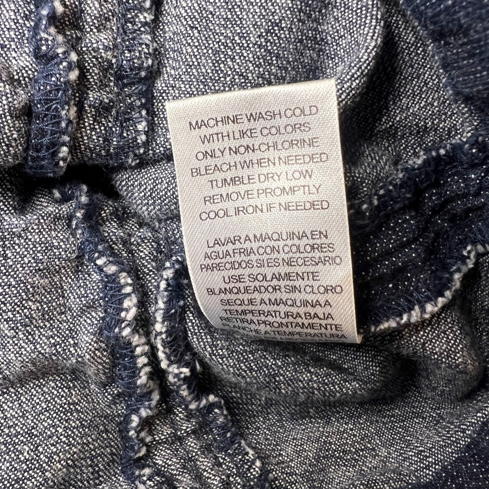 Miley Cyrus Max Azria Denim Mini Skirt Junior 7 Y2K 2000s Ruched Micro Utility - Picture 8 of 8